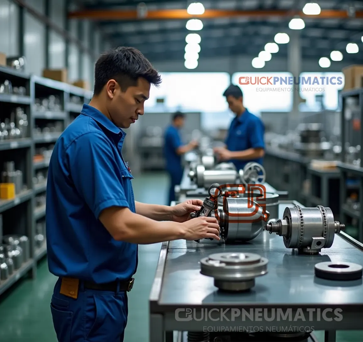 Actuadores neumáticos para automatización industrial