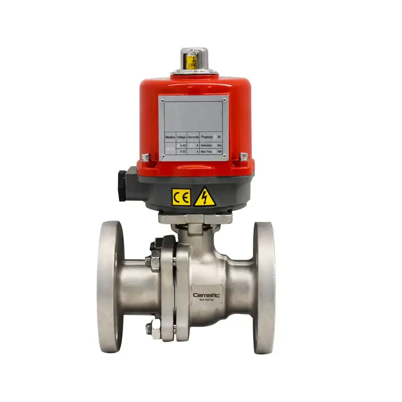 Válvula de Bola Bridada ANSI 150 con Actuador Eléctrico